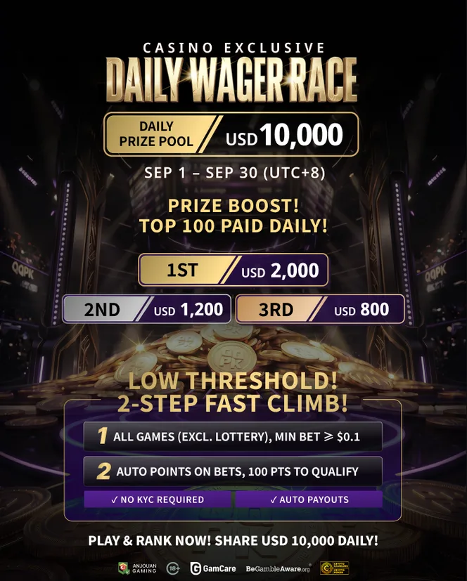 Daily speed wagering board | casino USD 10,000